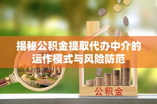 巴青揭秘公积金提取代办中介的运作模式与风险防范