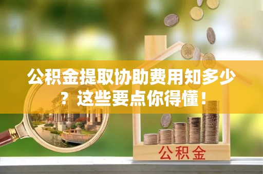 巴青公积金提取协助费用知多少？这些要点你得懂！
