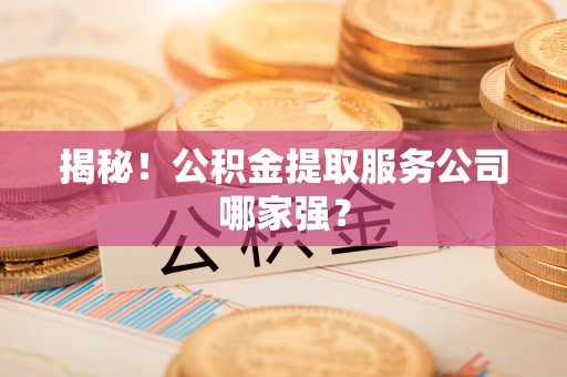 巴青揭秘！公积金提取服务公司哪家强？
