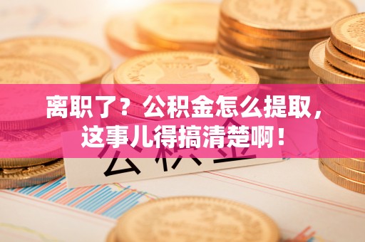 巴青离职了？公积金怎么提取，这事儿得搞清楚啊！
